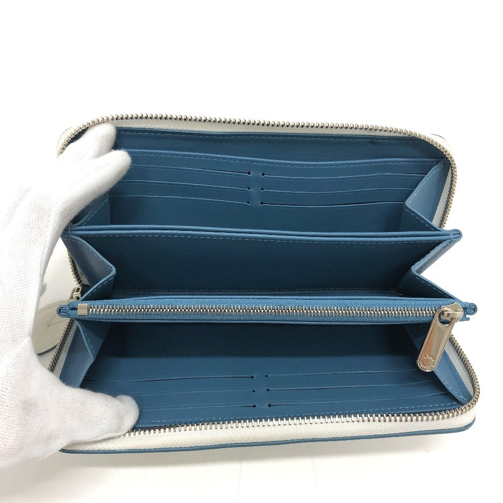 Louis Vuitton Monogram Zippy Wallet Round Zipper Snow Blue - Picture 5 of 8
